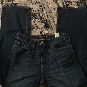 Abercrombie & Fitch Men's Deep Indigo Jeans